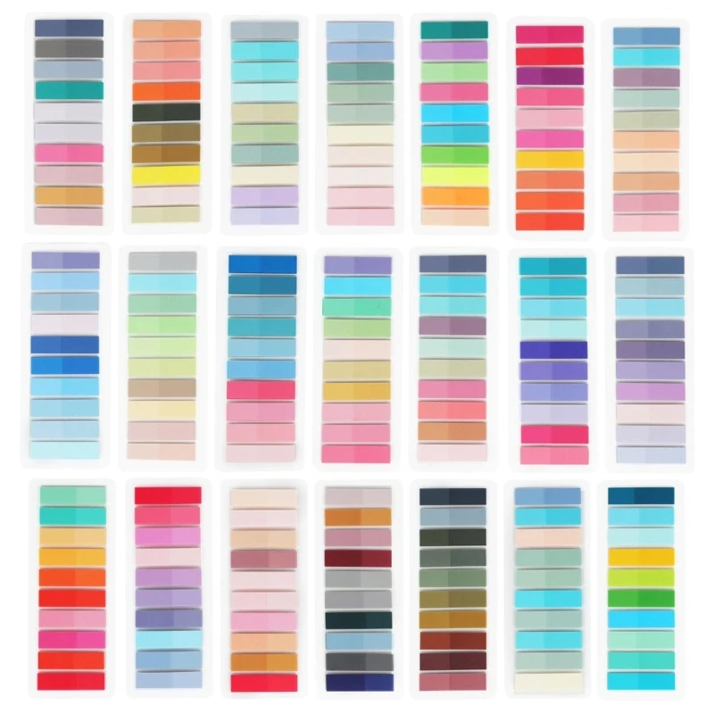 2000-4200 ชิ้นแท็บดัชนีเหนียวพร้อมไม้บรรทัด Binder, ป้ายดัชนีกาวใส