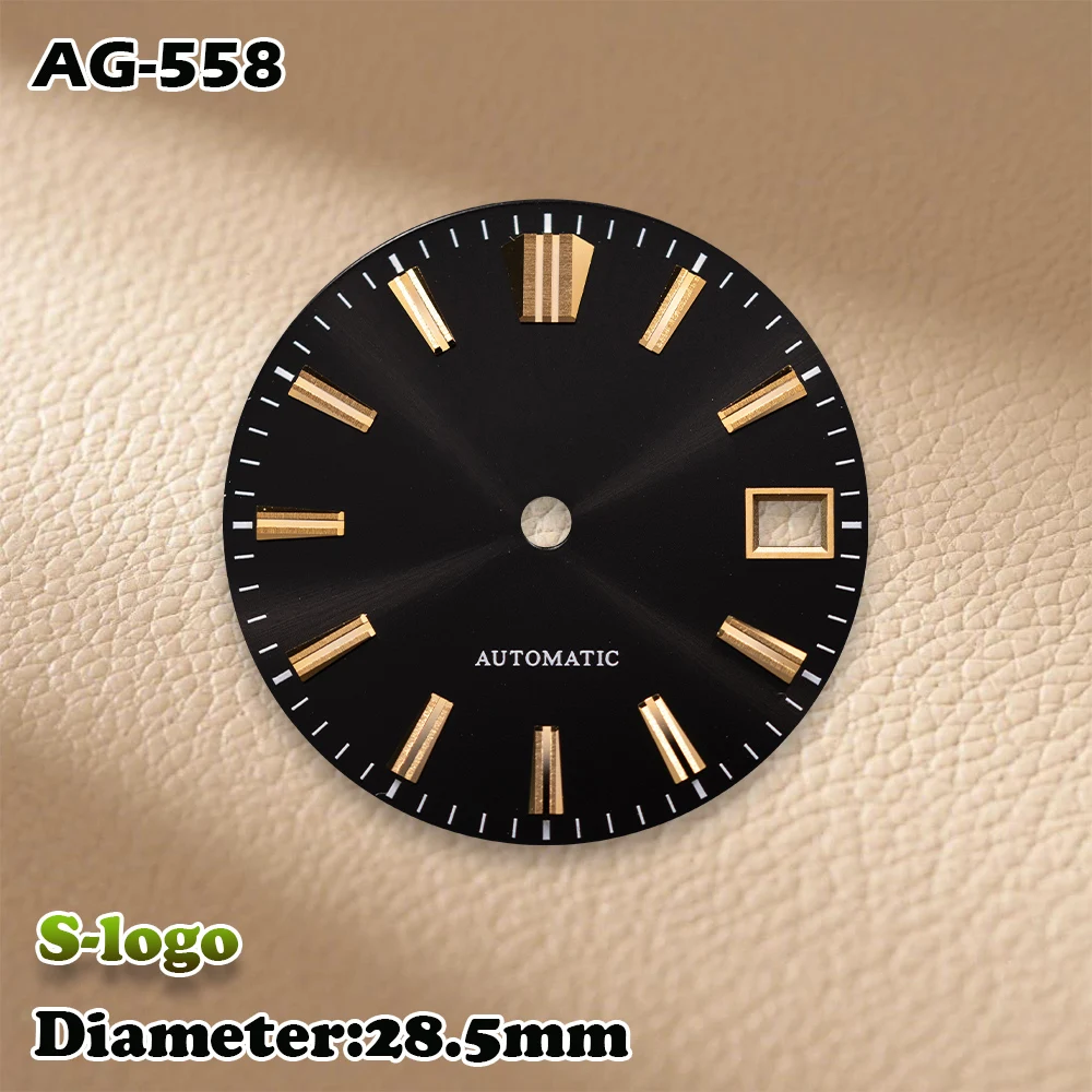 S Logo 28.5mm Sunray Dial NH35/NH36/4R/7S Movement High Quality Watches for men Watch Modification Accessories repair tools