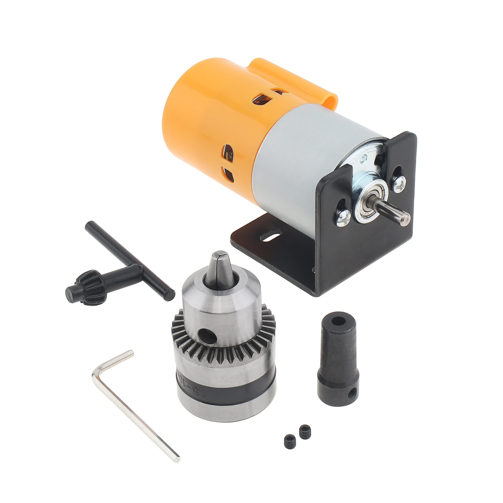 775 DC Motor 12V 24V DIY Bench Drill 1.5-10mm B12 Chuck Table Drill Bit Electric Polishing Tool Accessories Woodworking Tools