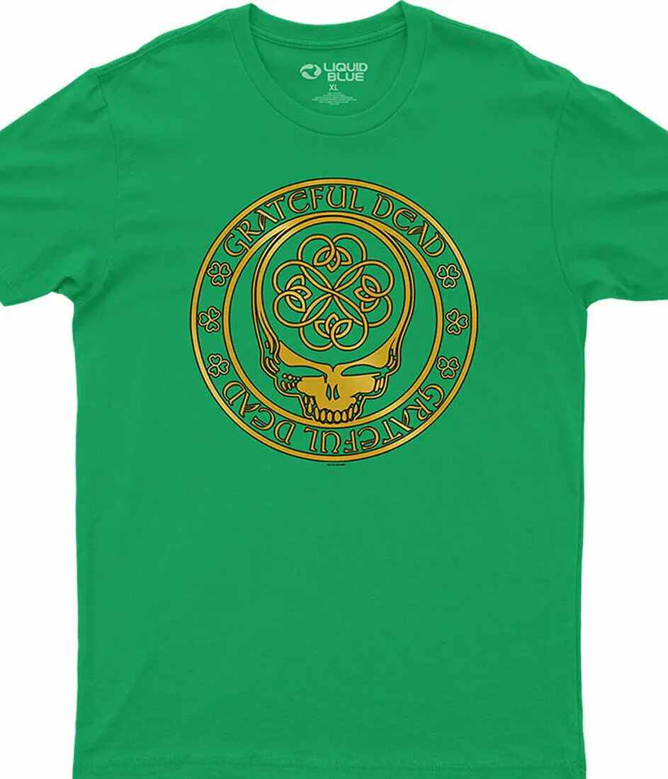 GRATEFUL DEAD-EMERALD DEAD-Irish-SYF-T-SHIRT- S-M-L-XL-2X Garcia,Lesh,Wier