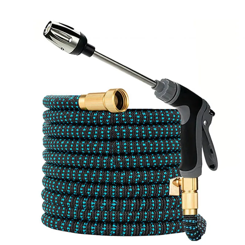 

Portable Expandable Magic Hose High-Pressure Car Wash Garden Irrigation Spray Gun Adjustable Multi-Function Sprayer Long Nozzle