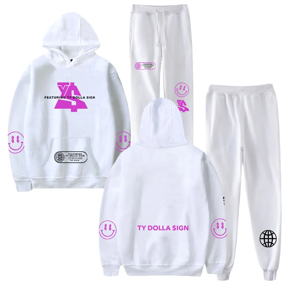 Ty Dolla $ Ign Hoodie Joggingbroek Mode Tweedelige Set Sweatshirts + Joggingbroek 2023 Hiphop Rapper Dames Heren Set