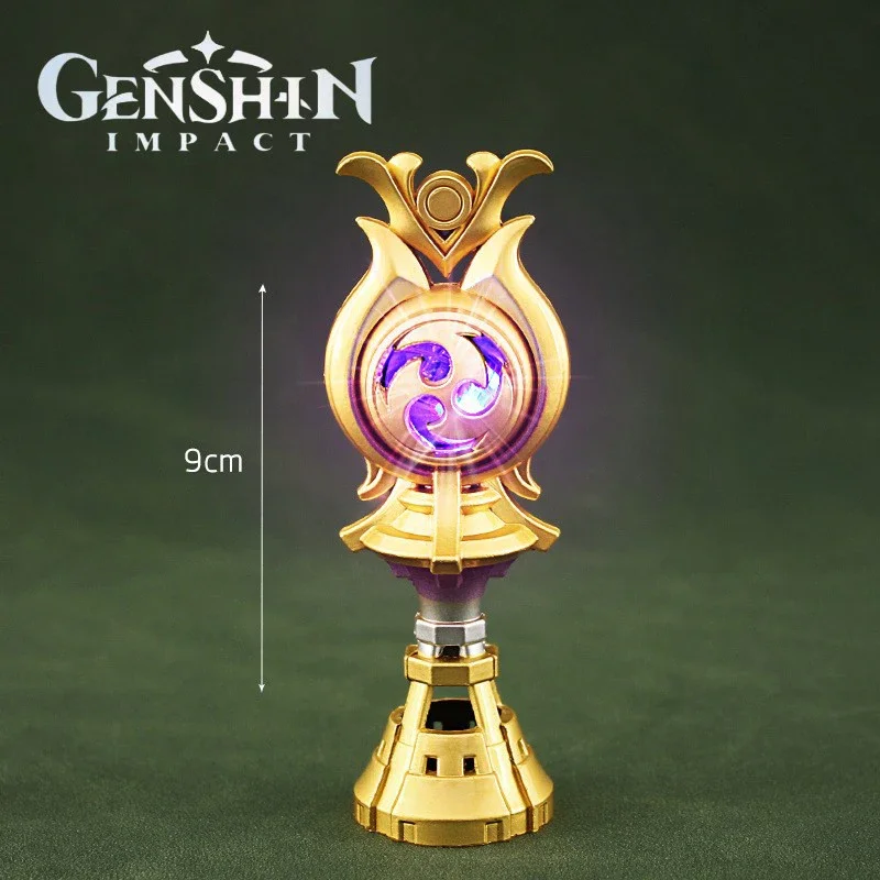 9cm Genshin Impact Game Peripherals Beelzeb Electro Gnosis cute Anime Figurine Anime Colectibles Glitter Weapon Kids Gift Toy