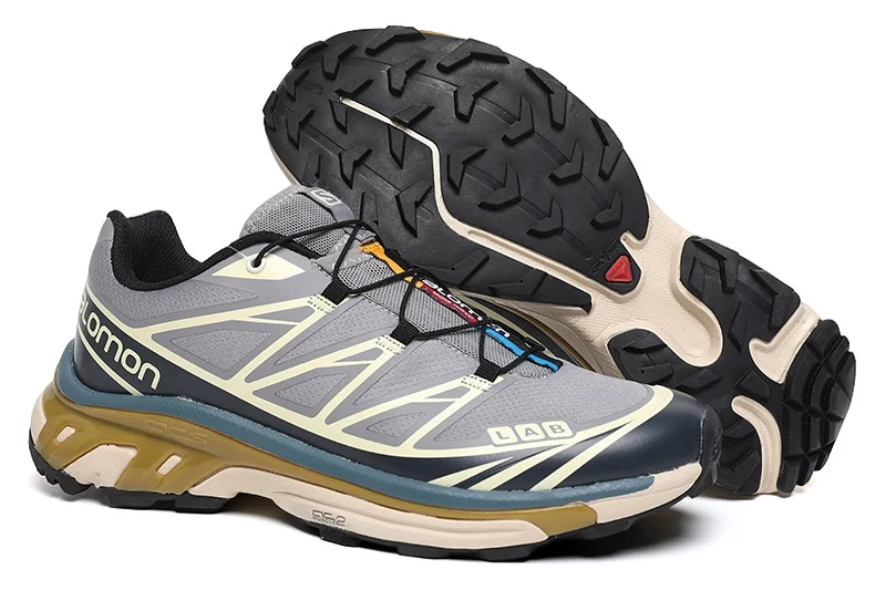 Salomon XT-6 ADVANCED Trailrunningschoenen voor heren en dames, Triple White, Contagrip-buitenzool - afbeelding 1