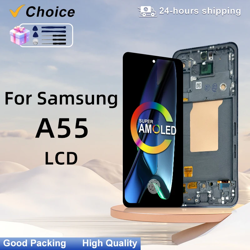 super-amoled-for-samsung-galaxy-a55-5g-display-a556u-a556b-a5560-a556e-lcd-screen-touch-screen-with-frame-replacement-parts