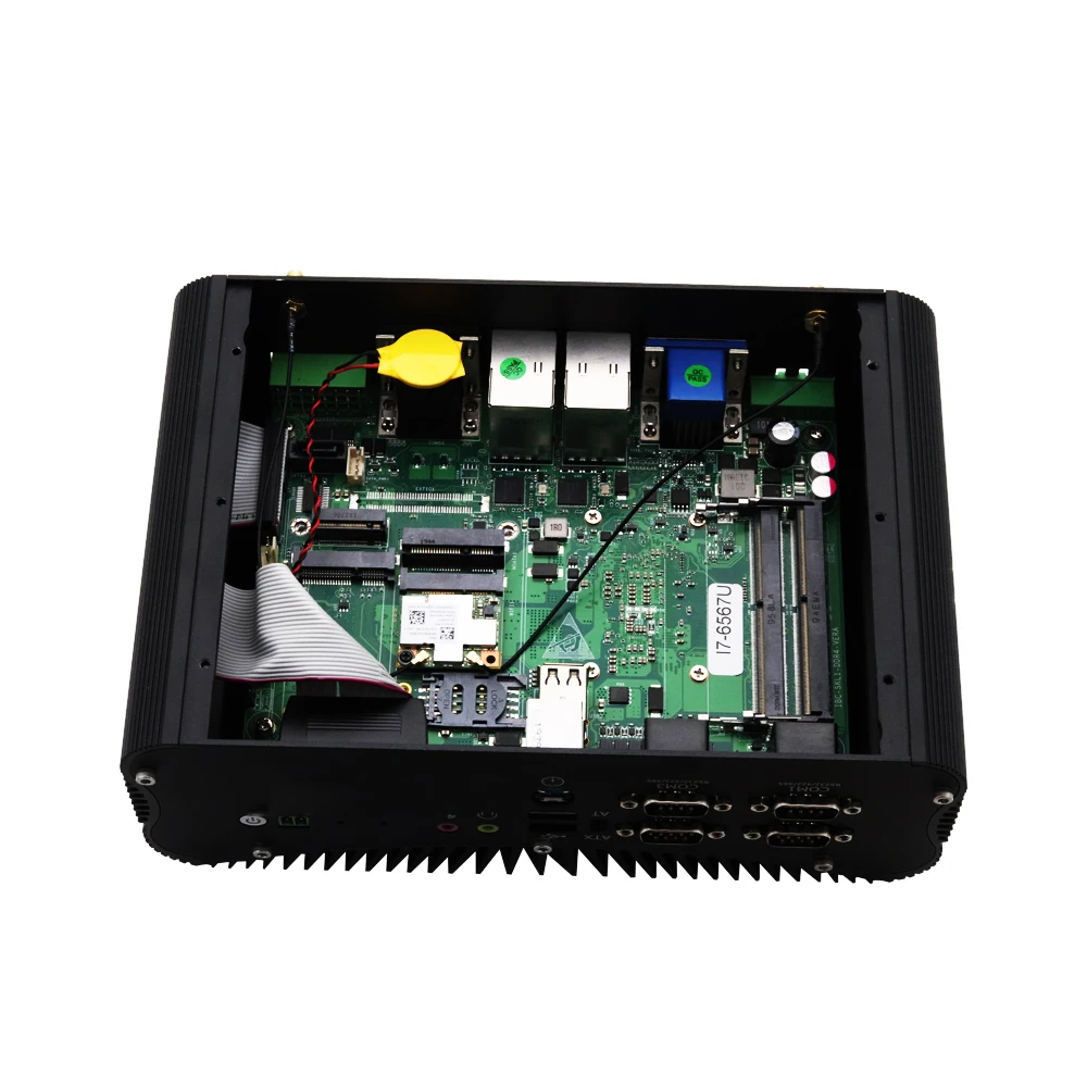 EGLOBAL 11e generatie industriële ventilatorloze mini-pc 64G RAM 1TB SSD 6*COM 2*LAN industriële computer Windows11 HDMI VGA PS/2 GPIO WIFI6 PC