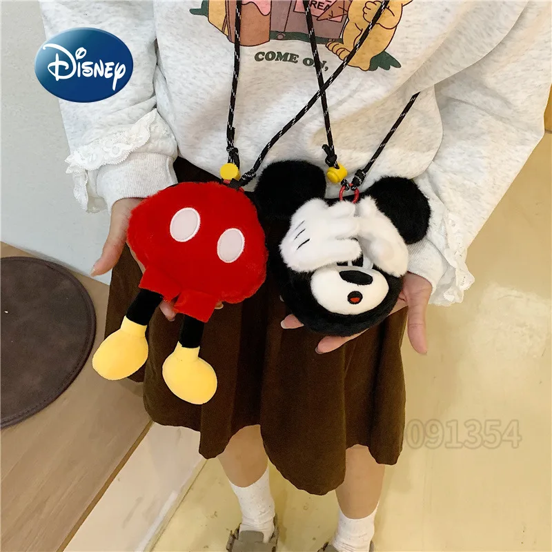Disney Mickey New Mini Children's Bag 3D Cartoon Cute Children's Coin Purse Fashion Trend Mini Casual Shoulder Messenger Bag