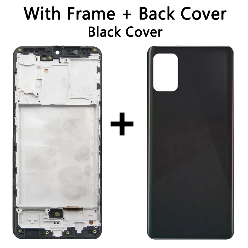 Super AMOLED A31 LCD per Samsung A31 A315 Display LCD Touch Screen Digitizer Assembly SM-A315F/DS LCD con impronte digitali