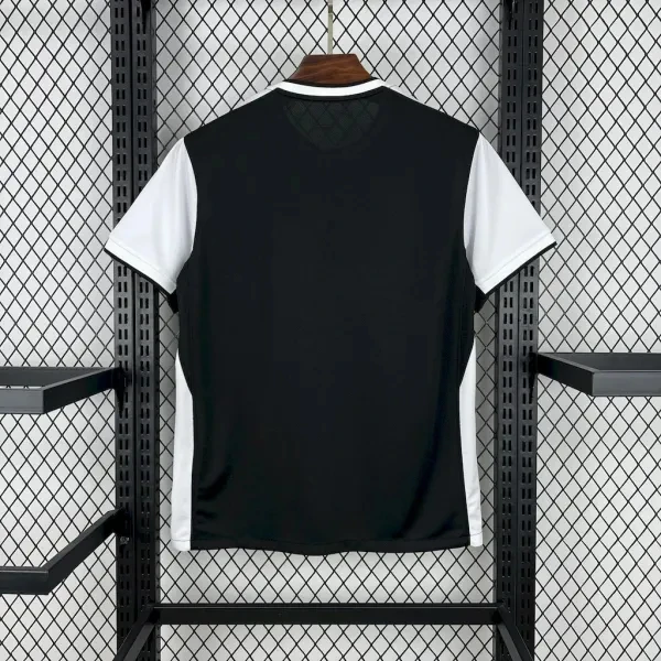 

2025/26 Autumn Latest Black/white Round Neck Short-sleeved T-shirt Adult Youth Outdoor Training Sportswear