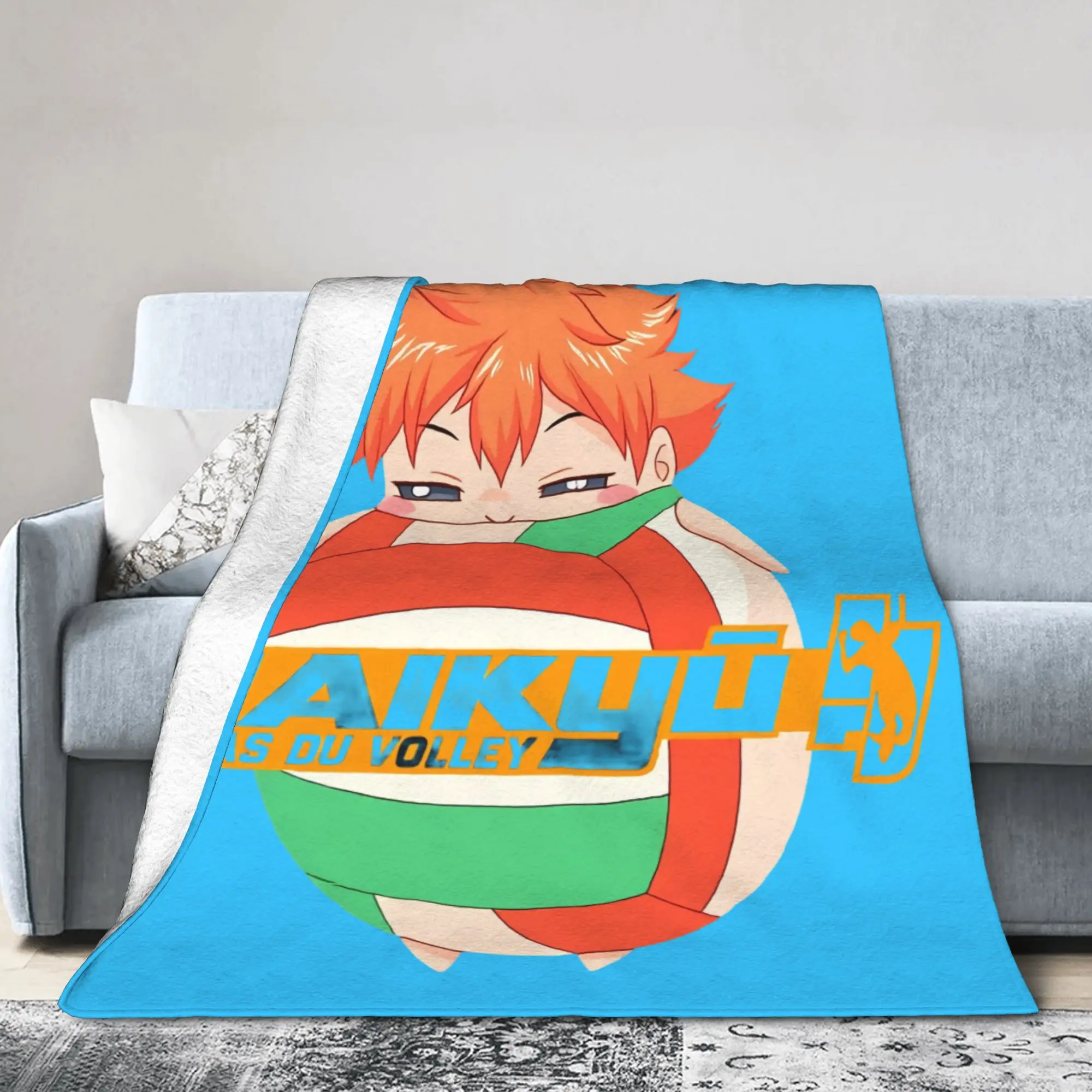 Custom Haikyuu Anime Cartoon  Blanket 3D Print Soft Flannel Fleece Warm Manga  Throw Blankets for Home Bed Sofa Quilt