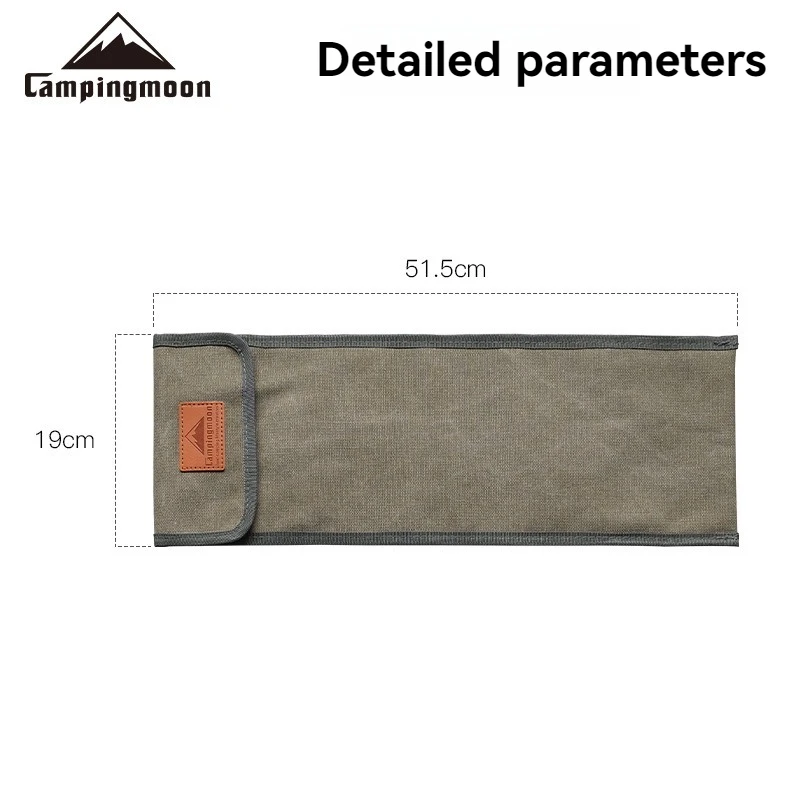 CAMPINGMOON Outdoor Camping Gear MTG-BX Geometric Mesh Bag Thickened Canvas Storage Bag Portable Handbag