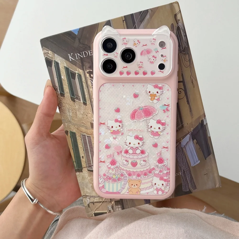 高級感あふれる可愛い瑞堅いちごケーキピンクKTスマホケース - Strawberry Huller のレビューと価格