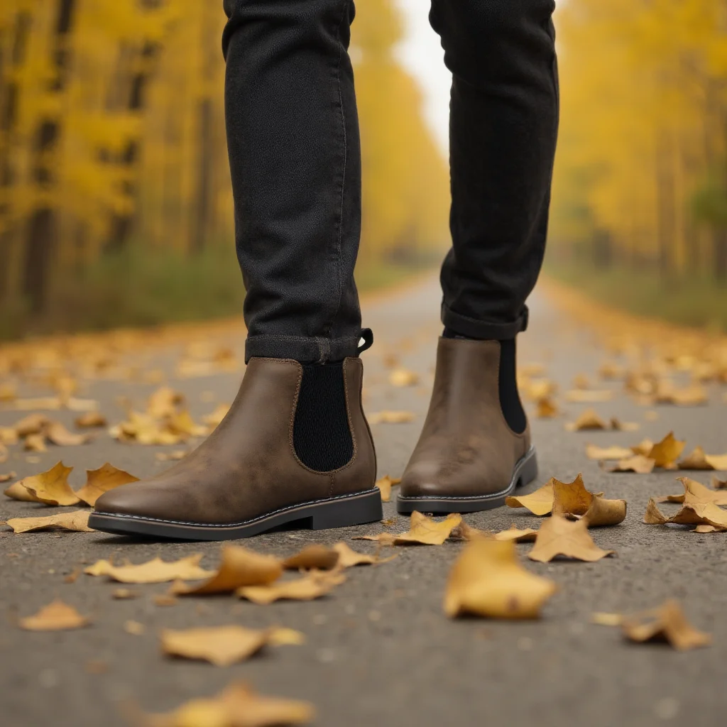 40~46 Men Chelsea Boots Brand Retro Comfortable Fashion Men Boots