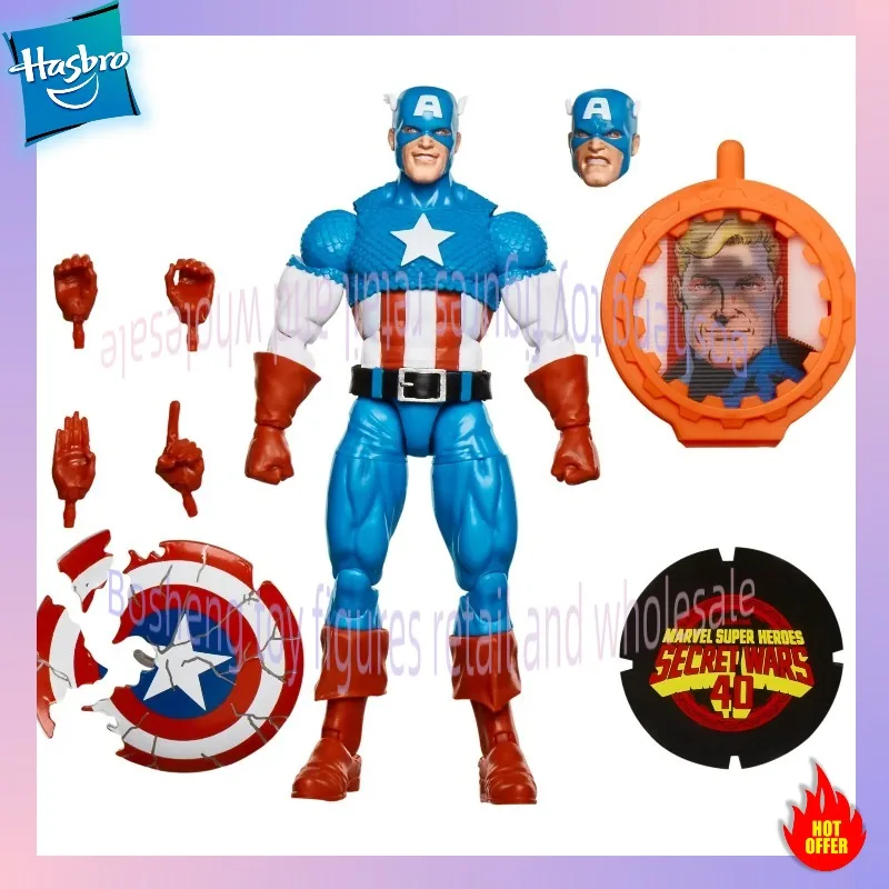 

In Stock Hasbro Marvel Legends Secret Wars Wolverine/Spider-Man/Titania/Captain America Action Figure Toys Original Model Gifts