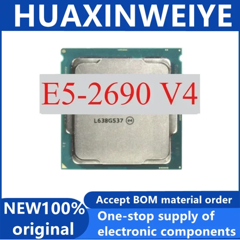 1pcs/lot Perfect test E5-2690 V4 E5 2690V4 E5 2690 V4 Processor 2.6GHz 14 Core 28 Threads 35M 135W 14nm LGA 2011-3