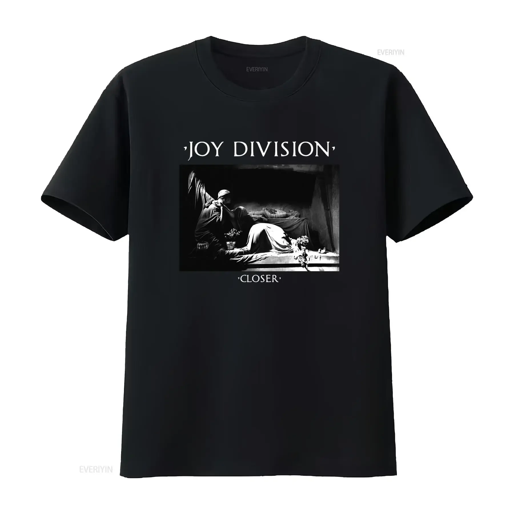 Joy Division Closer Post Punk Alternative Wave T Shirt Print Cotton vintage Washed Stylish Slightly Versatile Unisex Stretched