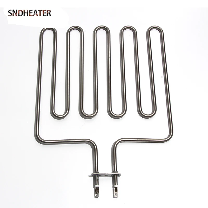 SNDHEATER BBQ Air Heater Element 2.5KW 5U Sauna Stove Grill Spare Parts 110V/220V/380V 304 Stainless Steel Oven Heater 30*42CM