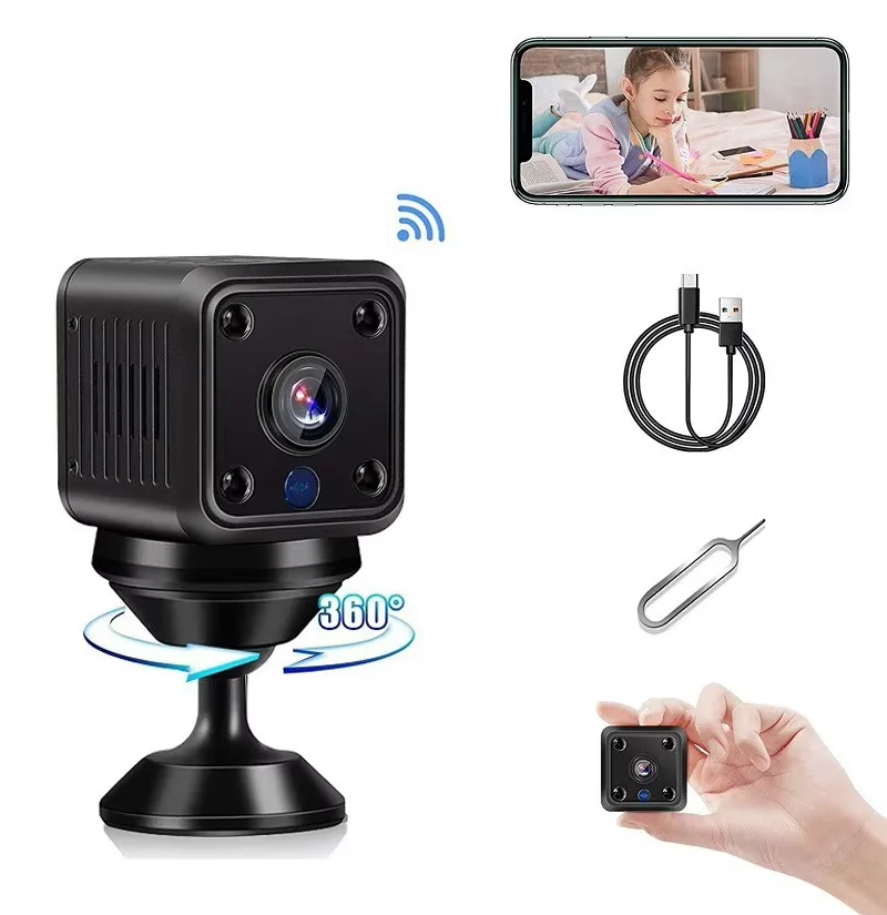 New4K Mini Camera Home Small Wireless Wifi Camera Outdoor Upgrade Baby Pet Movement Detection Security Home Network Camera