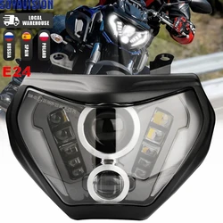 MT07 MT09 Headlight LED Lamp MT07 2018 2019 For YAMAHA H4 Headlight MT09 FZ09 2014 2015 2016 DRL 110W MT-07 MT-09 DRL Light