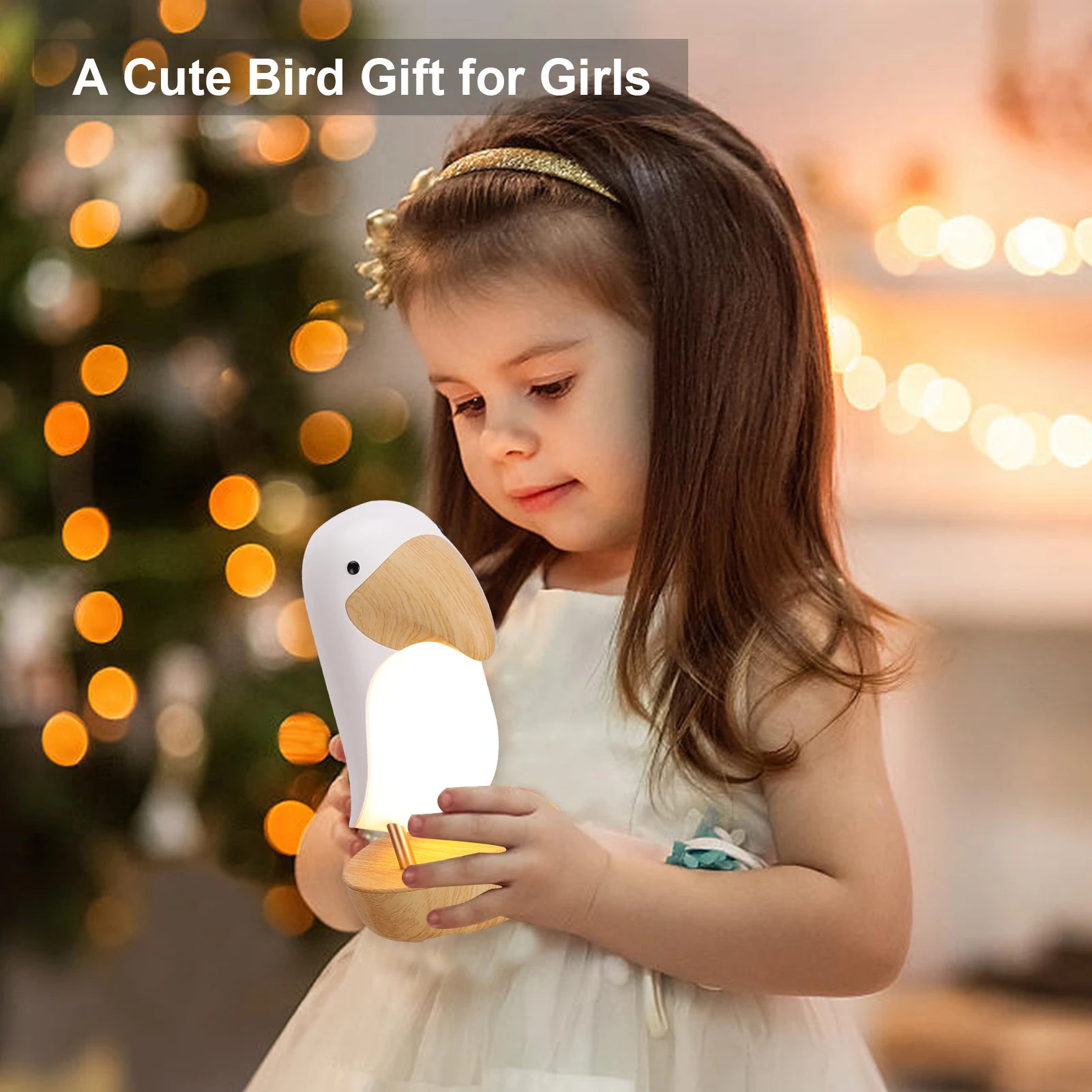 Imagem -05 - Bonito Bluetooth Led Night Light Toucan Bird Usb Recarregável Crianças Quarto Table Lamp Regulável Casa Iluminação Bluetooth Speaker