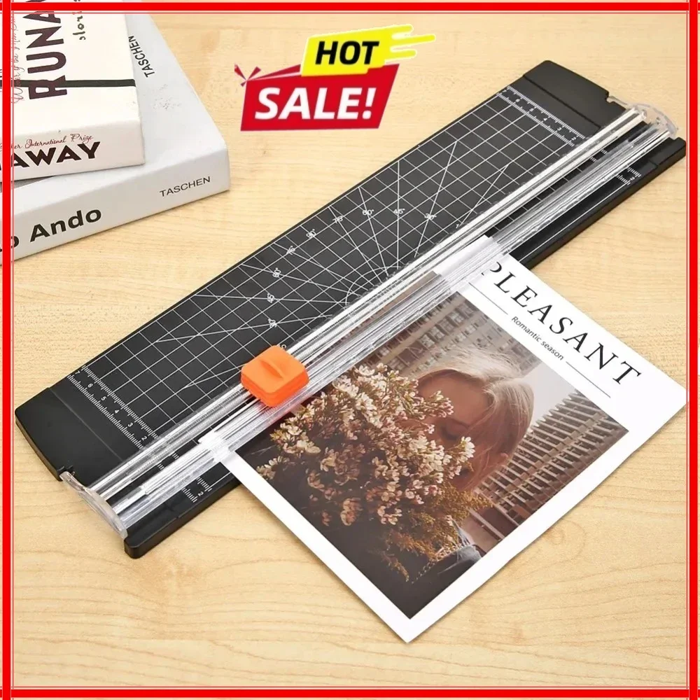 Office A4 A5 Guillotine Paper Cutter with Automatic Security Safe Guard for Coupon Craft Paper Lightweight Cutting Mat Machine