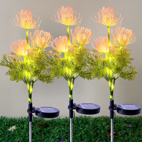 1pcs/2pcs Solar Flowers Lights with Glowing Flowers & Stems Solar Garden Lights Solar Lights Outdoor for Garden Decoration,Yard