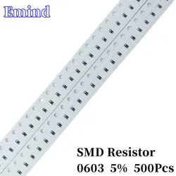 Résistance Smd, 1R 12 15 20 22 33 82Ohm 1K 10 500 0603 5% 100 220 330 360 430 470 510 560 620 K 1 680 750 820 2.2 M, 3.3 Pièces, 4.7 5.1