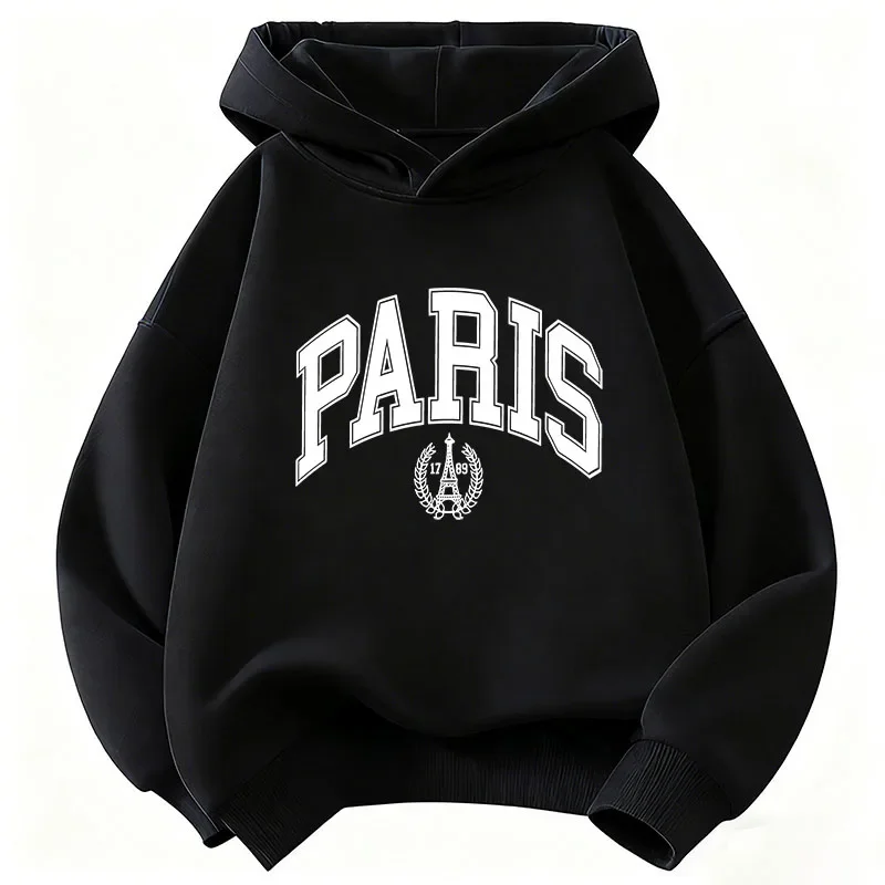 New autumn/winter children's hooded sweatshirt, Parisian design, stylish Christmas gift, unisex, autumn/winter style.