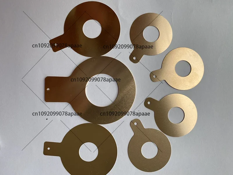 10 pcs Transducer Copper Plate Piezoelectric Ceramic Copper Plate Ultrasonic Mask Machine Generator Electrode Sheet