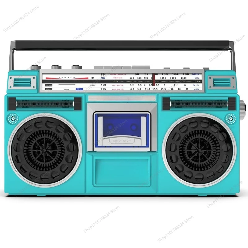 For vintage portable cassette tape player radio multi-function tape player nostalgic tape recorder