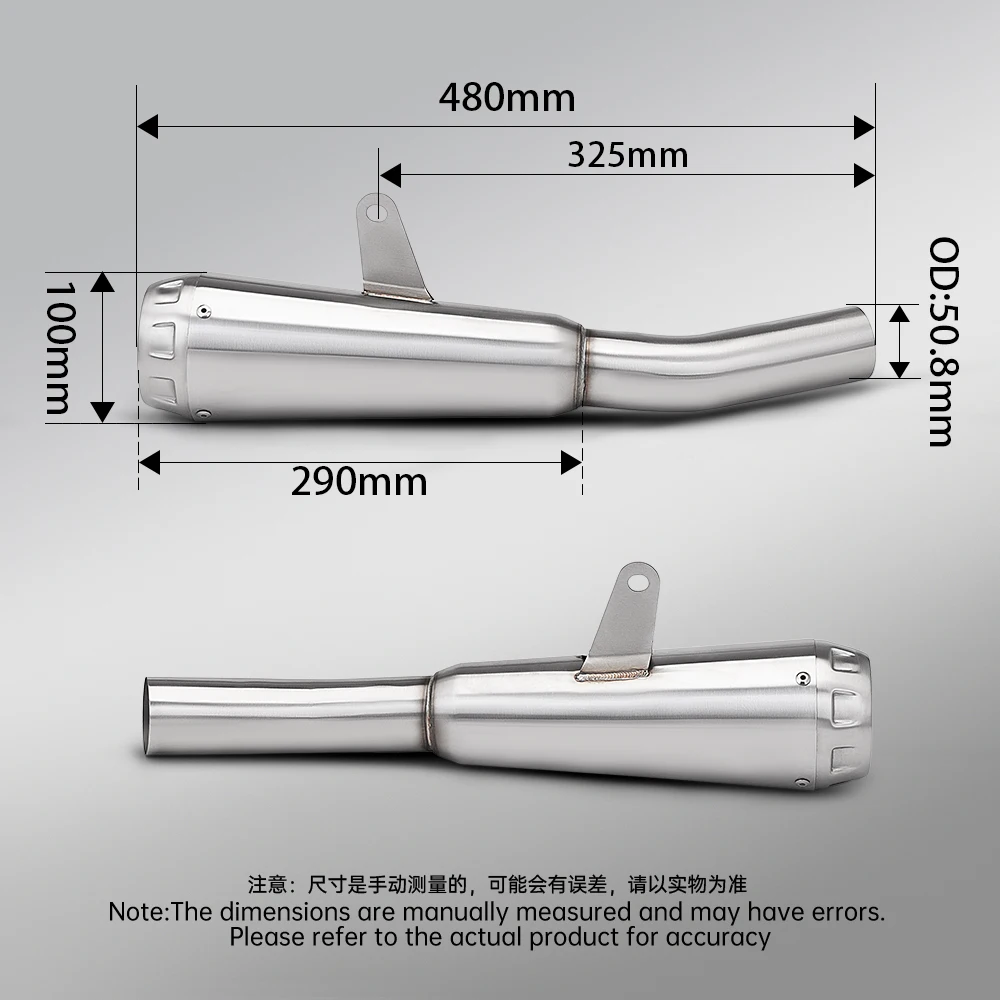 For ZX6R ZX-6R 2009-2025 Motorcycle Exhaust Modify Slip on Line Stainless Muffler with DB Killer Escape Racing Line Kit