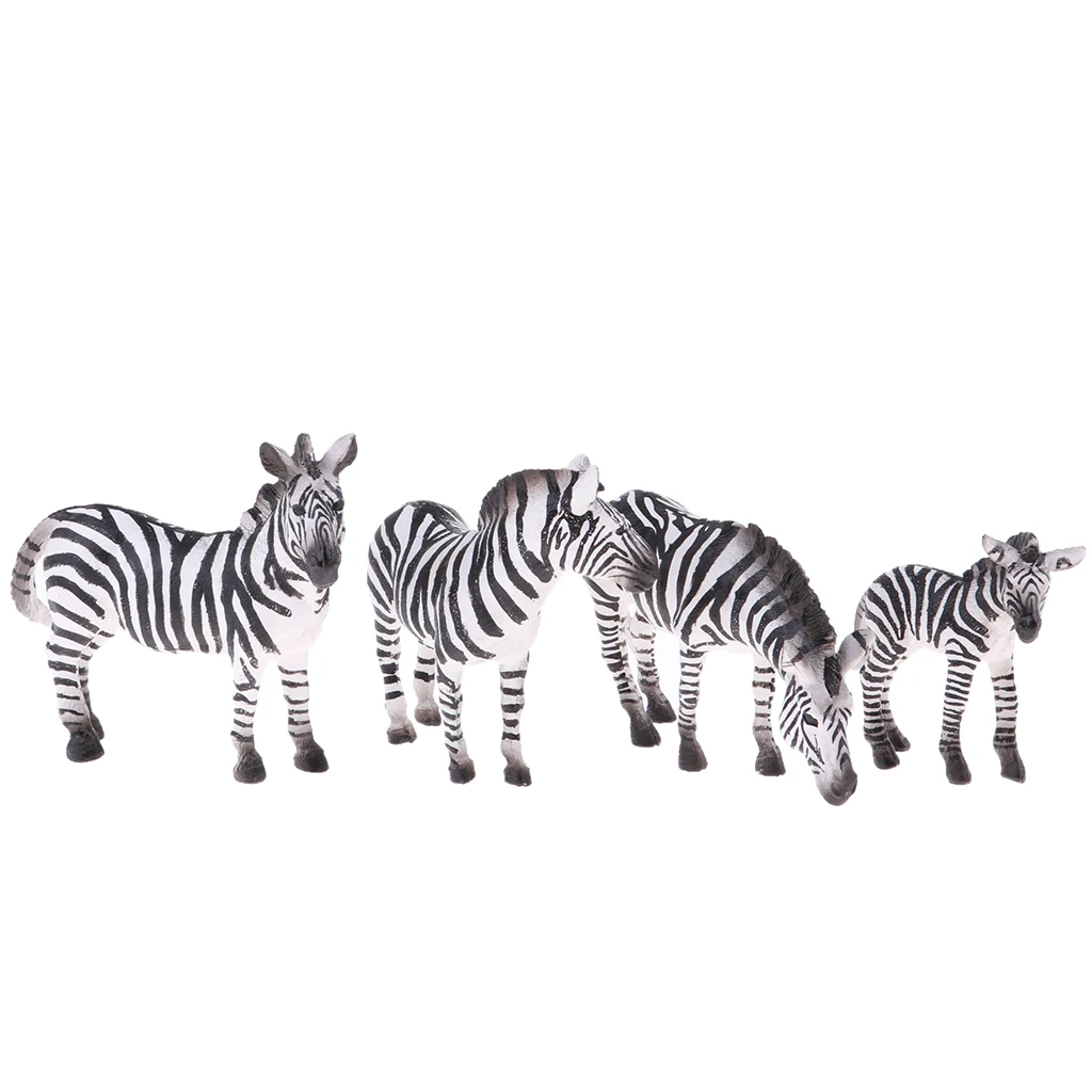 Tier zebra und Babys-handgemaltes Spielzeug figuren modell-und bpa-Materialien-ab 3 Jahren