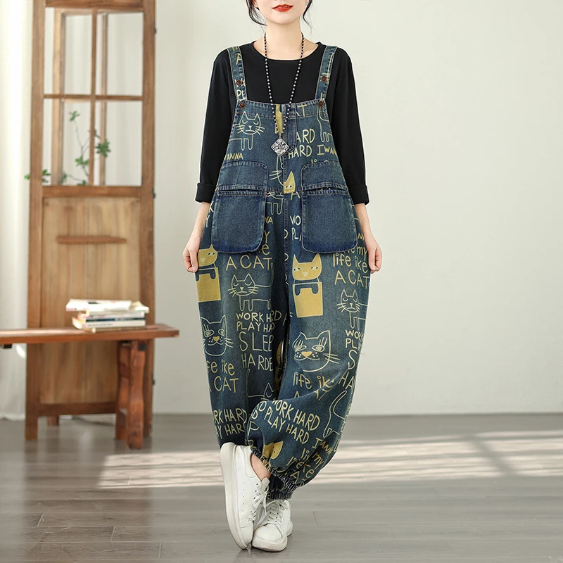 Winter Thickened Fleece Large Size Casual Fashion Artistic Harajuku Dad Jeans Women's High Waist Cotton Polyester Blend Blue