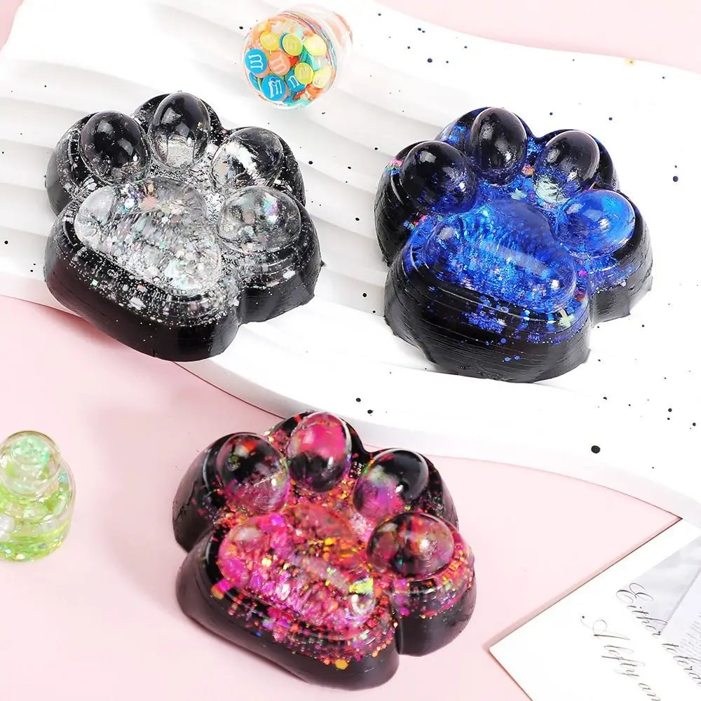 Dark Starry Sky Serie Squeeze Kat Poot Speelgoed Zachte Kleverige Knijpen Kat Poot Kat Klauw Squishy Fidget Speelgoed TPR Decomprimeren Speelgoed