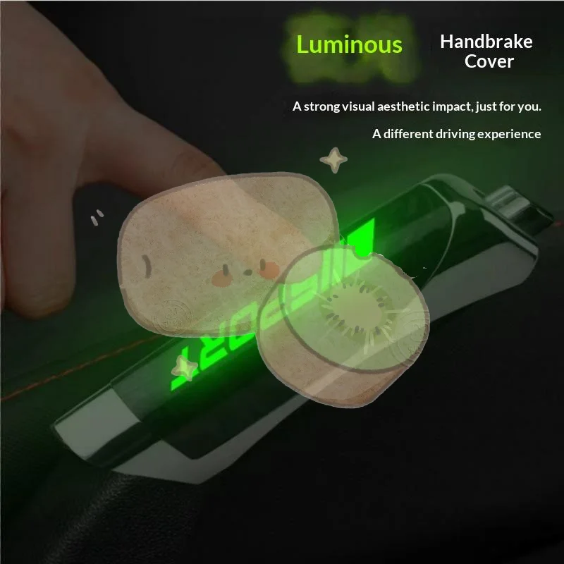 Universal Carbon Fiber Car Handbrake Grip Cover High Temperature Resistant 1PC Hand Brake Protector for Auto Interior Accessory