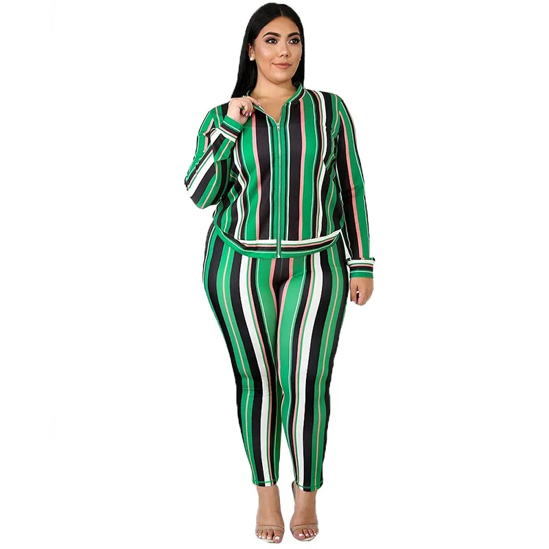 XL-5XL Fall Outfits Plus Size Sweatsuit Voor Vrouwen Kleding Trainingspak Tweedelige Sets Sport Print Vrouwelijke Broek Past Dropshipping