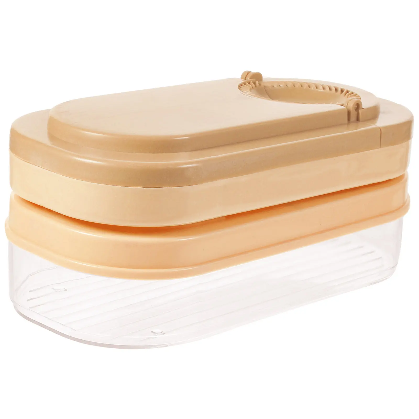 Dumpling Skin Presser Mold for Perfect Wrappers Manual Dumpling Maker with Storage Box Ergonomic Dough Press Tool Reusable