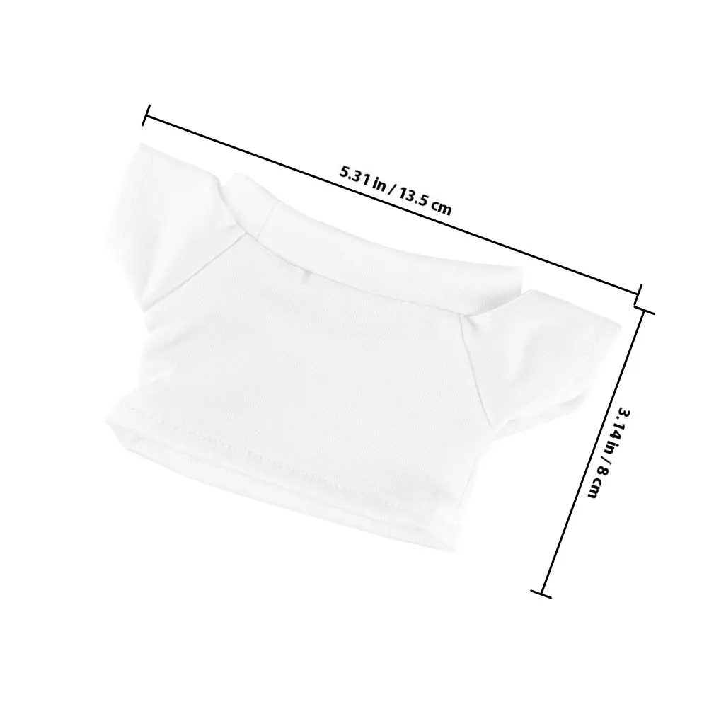 4Pcs Basic Bear T Shirt Clothes Solid Color Stuffed Animal Shirt Replacement Soft Comfortable Toy Clothes