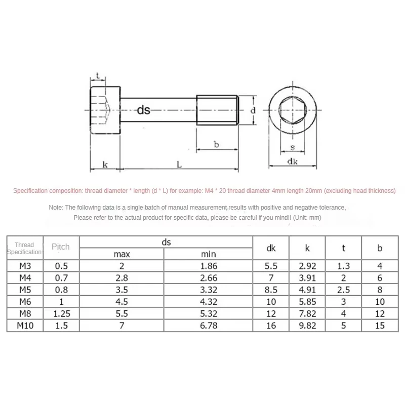 304 Stainless Steel Hexagon Hex Socket Head Cup Head Half Tooth Screws Anti-Loosening Falling Bolts M2 M2.5 M3 M4 M5 M6 M8 M10