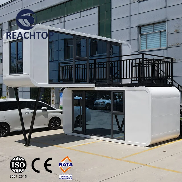 Customizable 20ft 40ft Steel Mobile Room Outdoor Soundproof Apple Cabin Container Room Office Hotel Villa