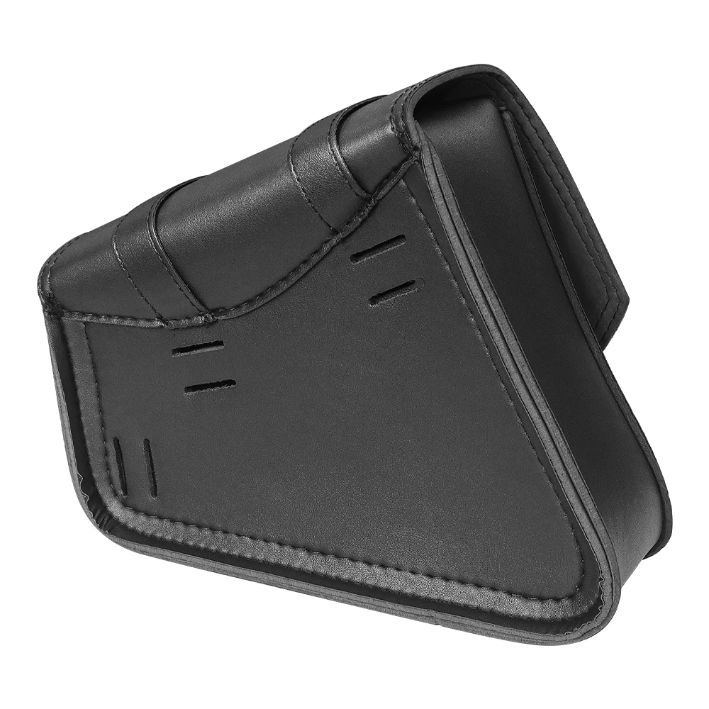 Universal Motorcycle Side Saddle Bags PU Leather SwingArm Tool Bag Plastic Buck Cafe Racer Luggage Bag For Cruiser Custom