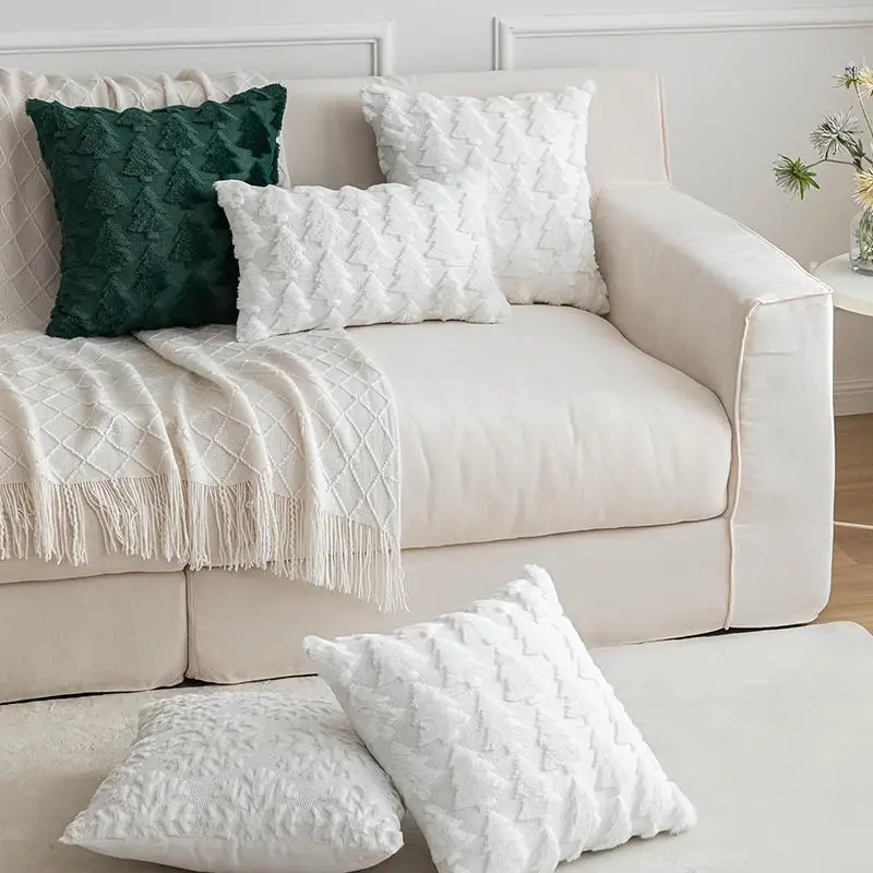 1PC Weihnachten dekorative Kissenbezüge Kissenbezug Couch Kissenbezug für Couch Sofa Urlaub Festivals Winter Home Dekoration – Detail 6