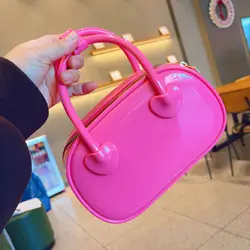 Trendy Jelly Shoulder Bags PVC Women Small Tote Handbags and Purses 2023 New Casual Ladies Messenger Travel Bag High Quality