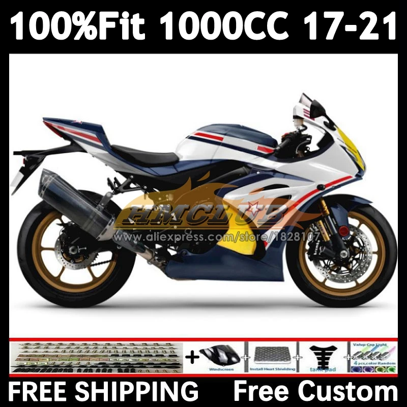 Body For SUZUKI GSX-R1000 GSXR 1000 2017 2018 2019 2020 2021 32No.129 dark blue GSXR-1000 K17 GSXR1000 17 18 19 20 21 Fairing