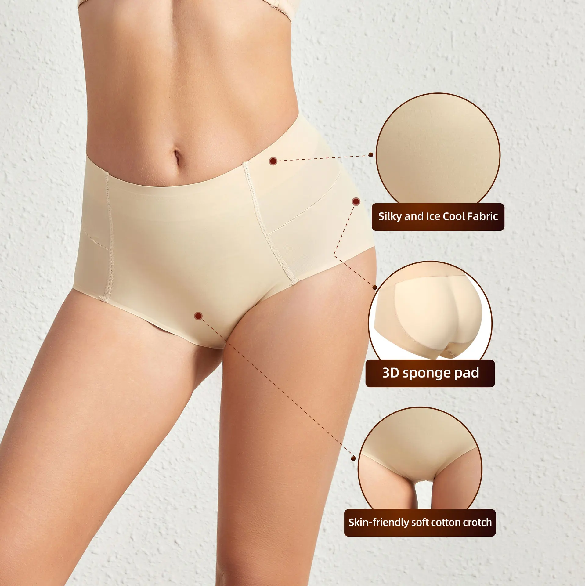 Women Hip Pads Fake Ass Butt Lifter Booties Enhancer Booty Buttocks Trimmer Waist Trainer Shapewear Body Tummy Shaper