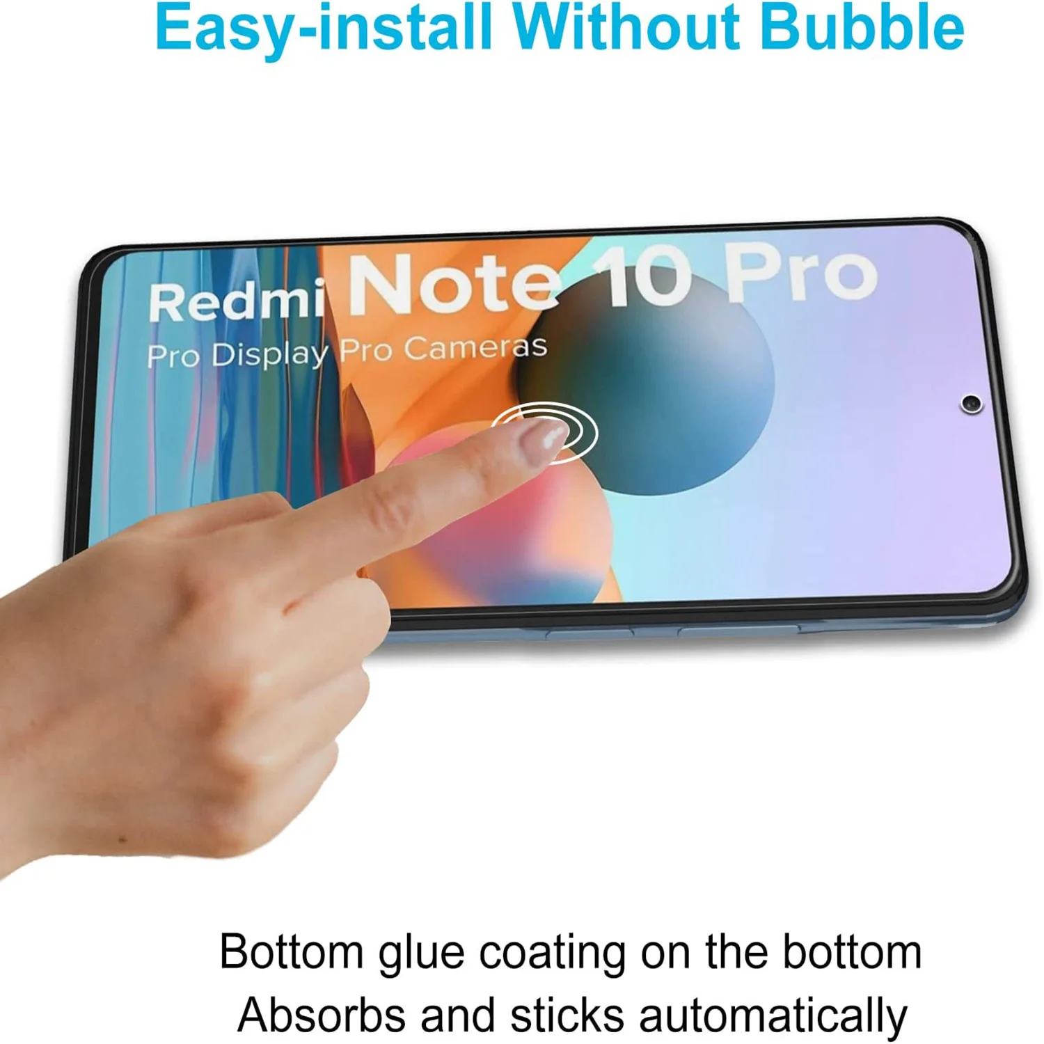 9H Protection Tempered Glass Film For Xiaomi Redmi Note 10 4G 5G 10 Pro 2/4Pcs HD Screen Protector Glass