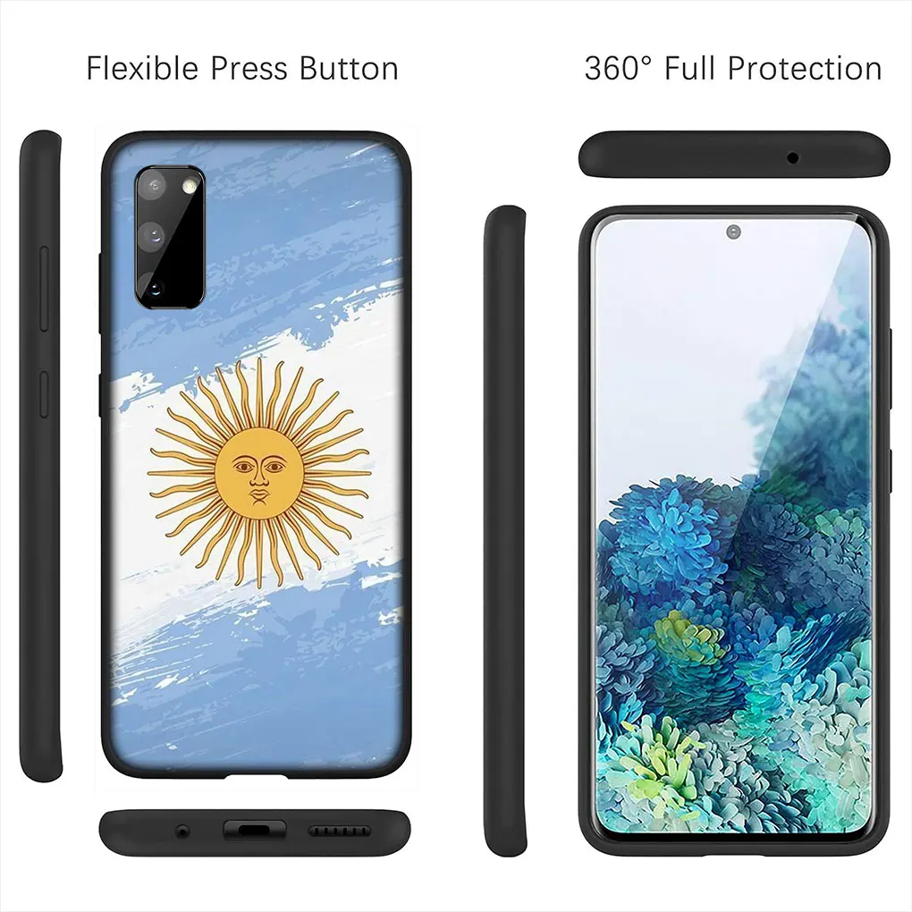 Argentina Flag 10 Football Cover Phone Casing for Motorola Moto E32 G22 G9 G30 G50 G60 G51 G52 G41 G42 G71 E7 G100 G10 G20 Case