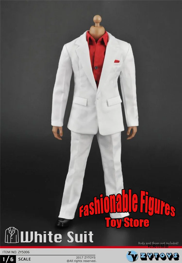 5 Color 1/6 Men Soldier Blazers Sets Office Gentleman Shirt Pants Business Leacther Shoes Clothing Set For 12\