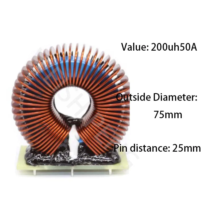 200uh50A Ferrosilicon Inductor Flat Wire Reactor For Photovoltaic Energy Storage PCS Bidirectional Rectifier