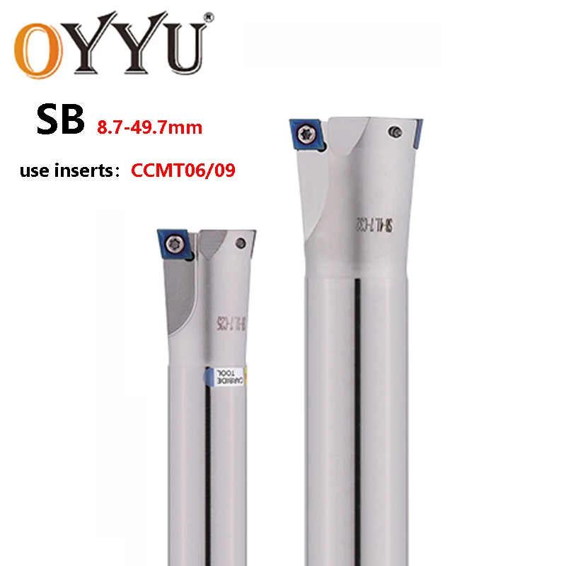 OYYU SB Stationary Rough Boring Bar Cutter 90 Degrees Holder Shank 10.7 15.7 16.7 20.7 25.7 29.7 33.7mm Inserts CCMT06 CCMT09